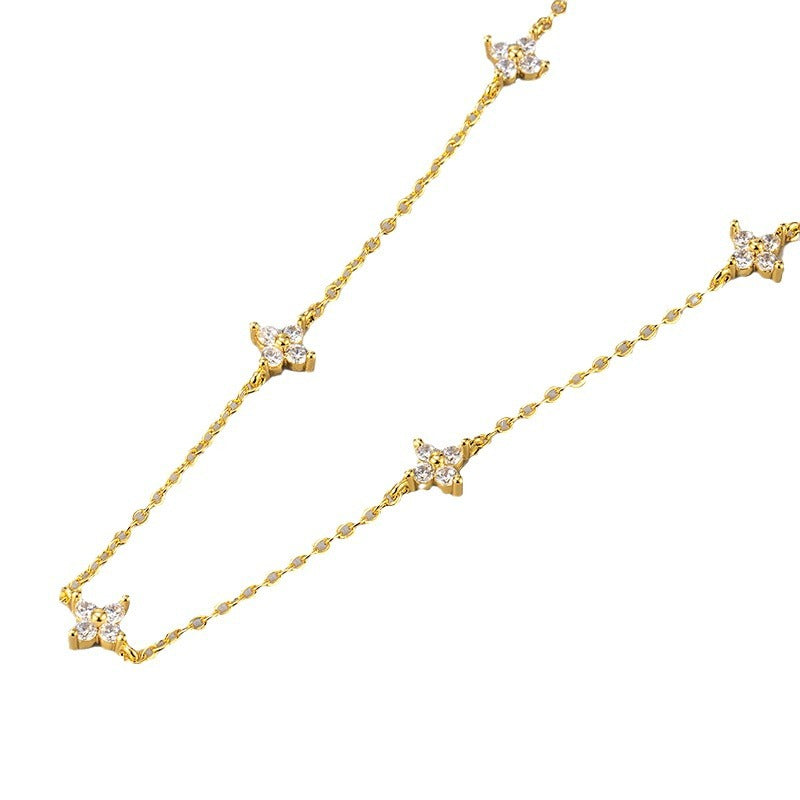 Wholesale starry sky necklace clavicle chain